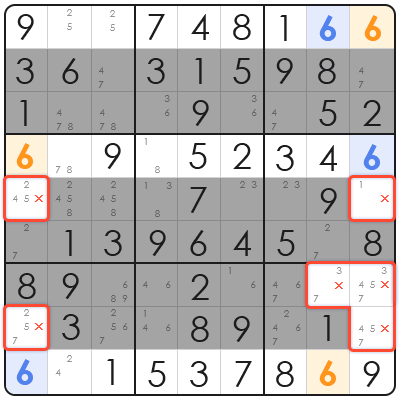 x wing sudoku technique
